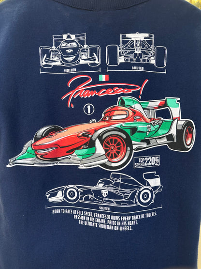 T-Shirt Infantil Francesco Estampa Racing Car - Youccie