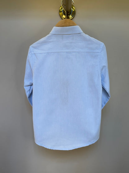 Camisa Tricoline Azul - Dame