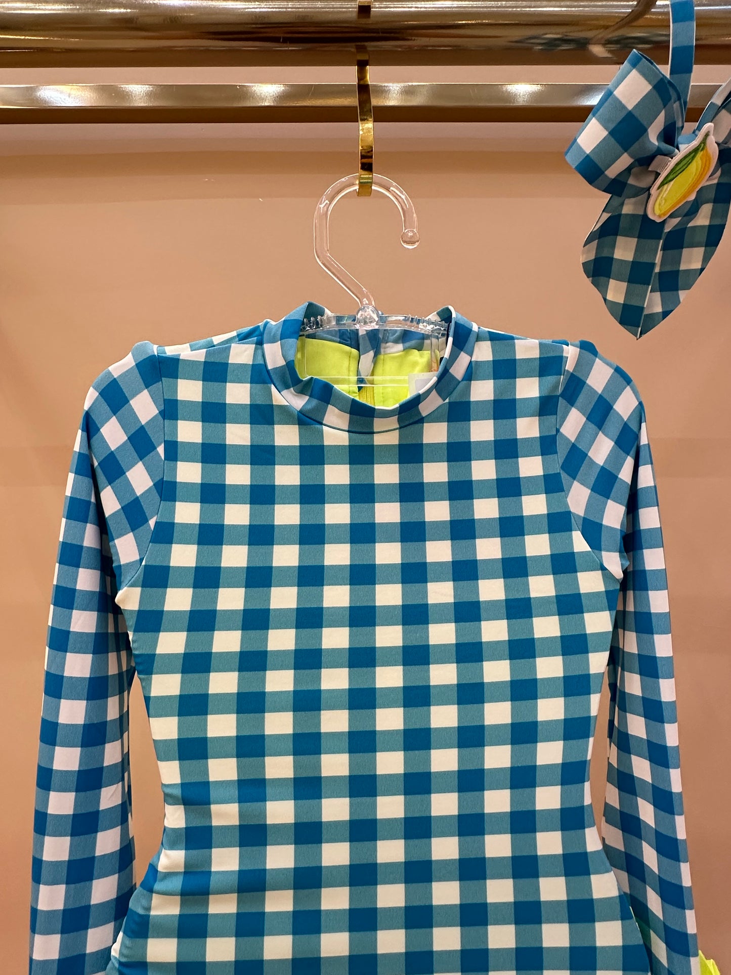 Body Infantil Aline Est. Vichy Limão - Siri Kids