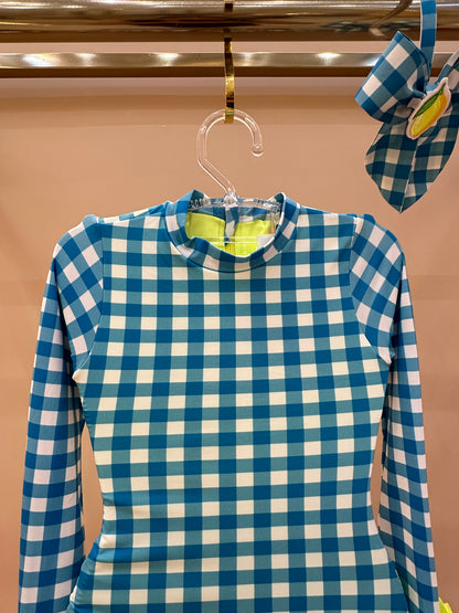 Body Infantil Aline Est. Vichy Limão - Siri Kids