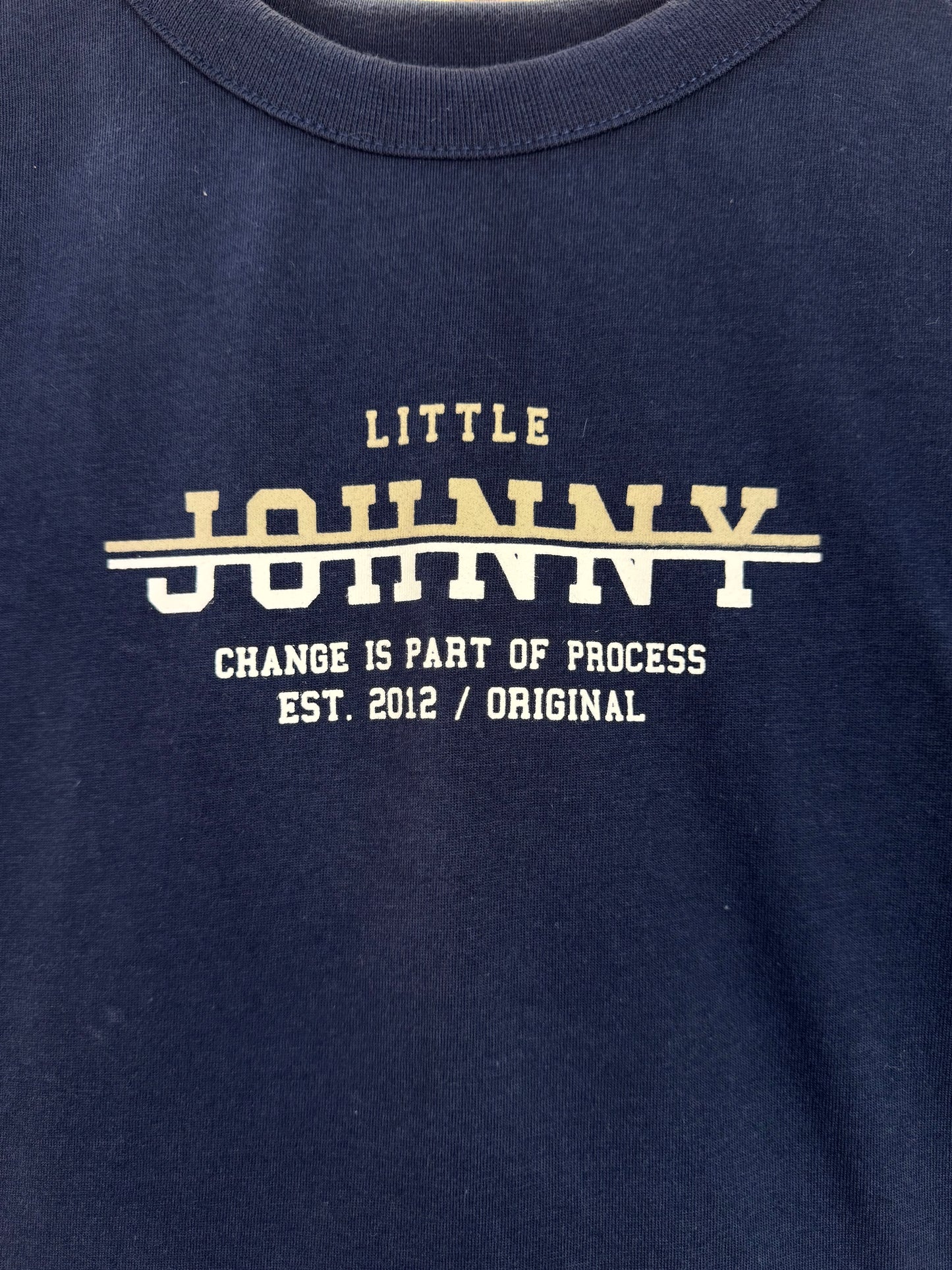 Conjunto Infantil Camiseta Algodão Marinho e Bermuda Sarja Girassol Marinho - Little Johnny