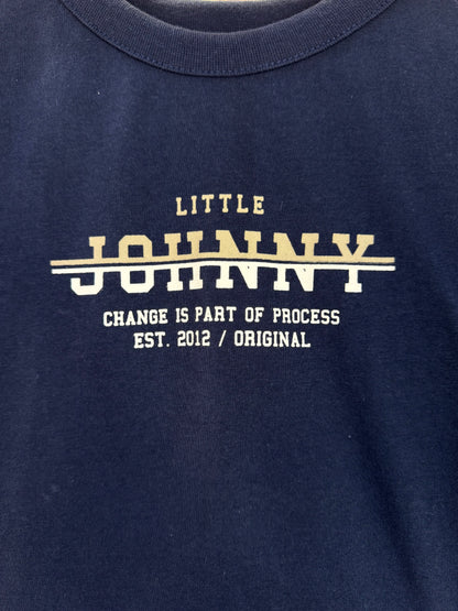 Conjunto Infantil Camiseta Algodão Marinho e Bermuda Sarja Girassol Marinho - Little Johnny