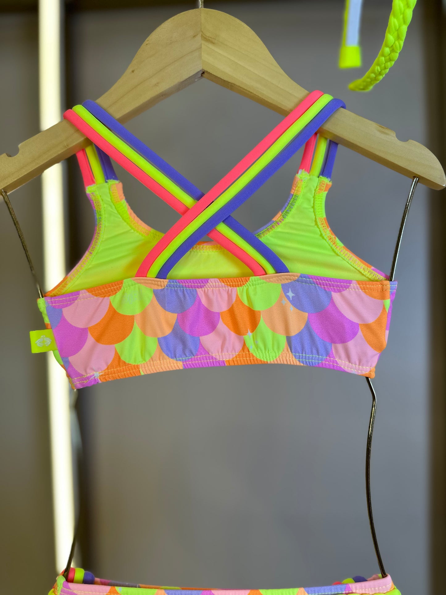 Biquíni Infantil Faixinha Fernanda Sereia Candy - Siri Kids