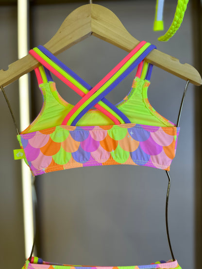 Biquíni Infantil Faixinha Fernanda Sereia Candy - Siri Kids