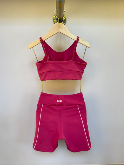 Conjunto Infantil Top Sara Nagoya Brincadeira Romã e Bermuda  Isis Brincadeira Romã - Siri Sport