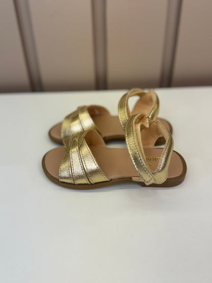 Sandália Infantil Trançada Dourada - Gracia