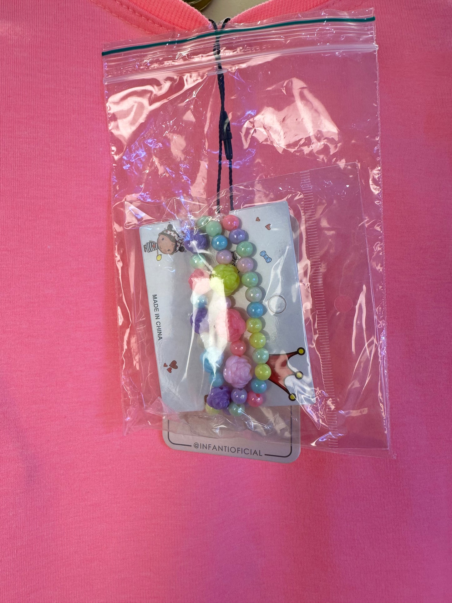 Vestido infantil Best Friend Pulseiras - Infanti