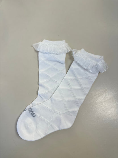 Meia Bebê Clássica 3/4 Off White - Infanti