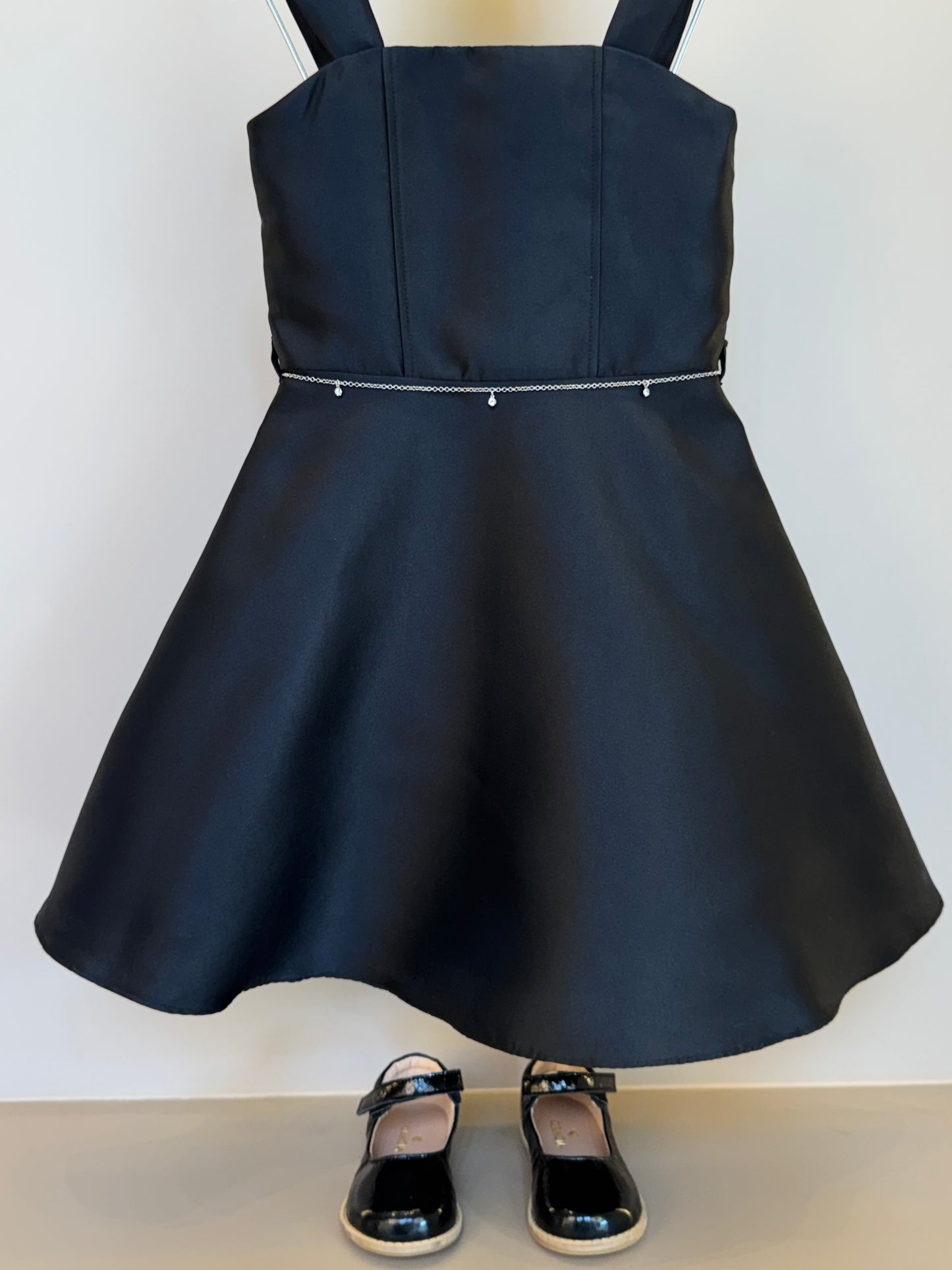 Vestido Infantil Zibeline com Cinto de Corrente - Petit Cherie