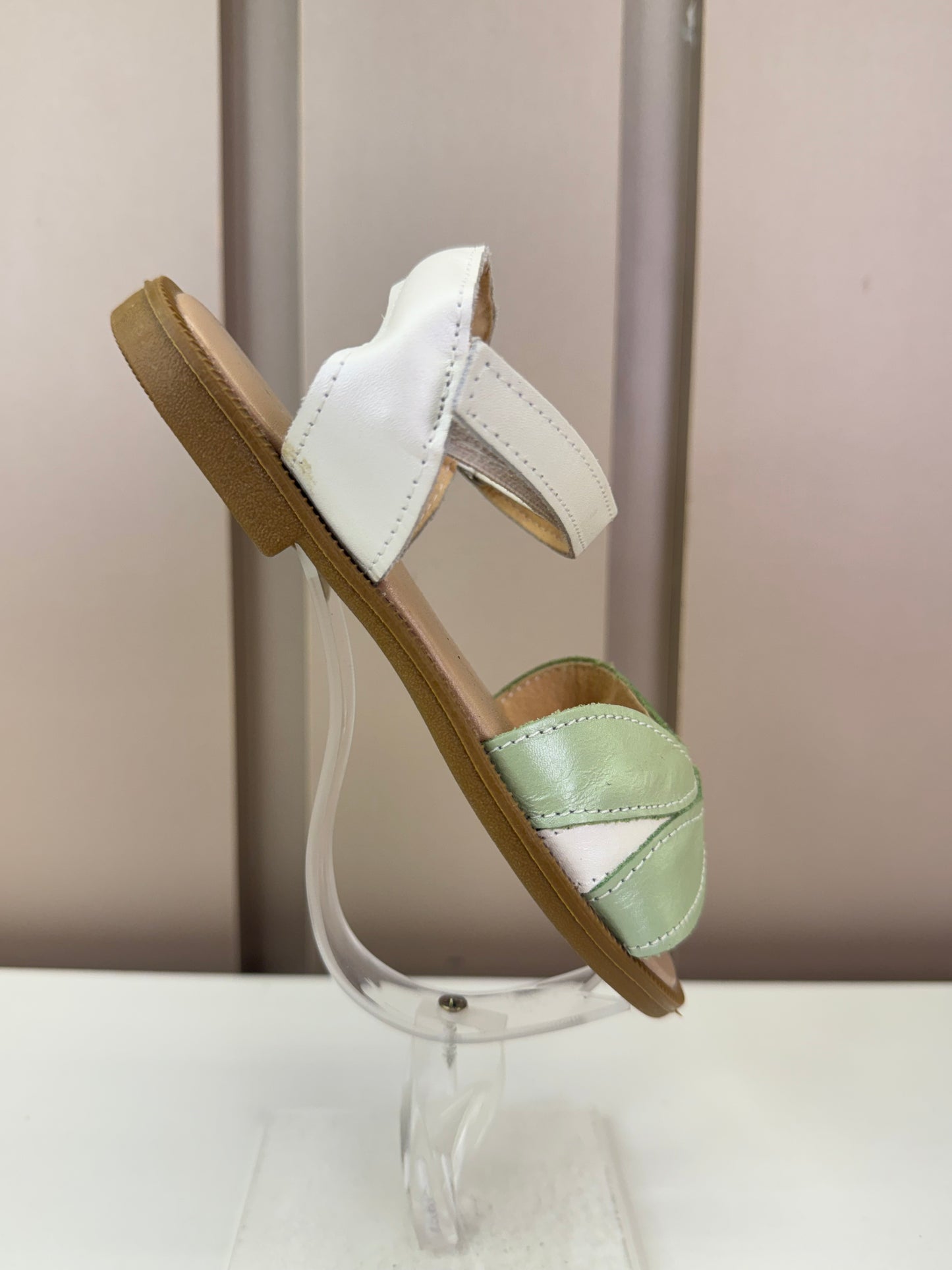 Sandália Infantil Flor Kiwi Branca Perolada - Gracia