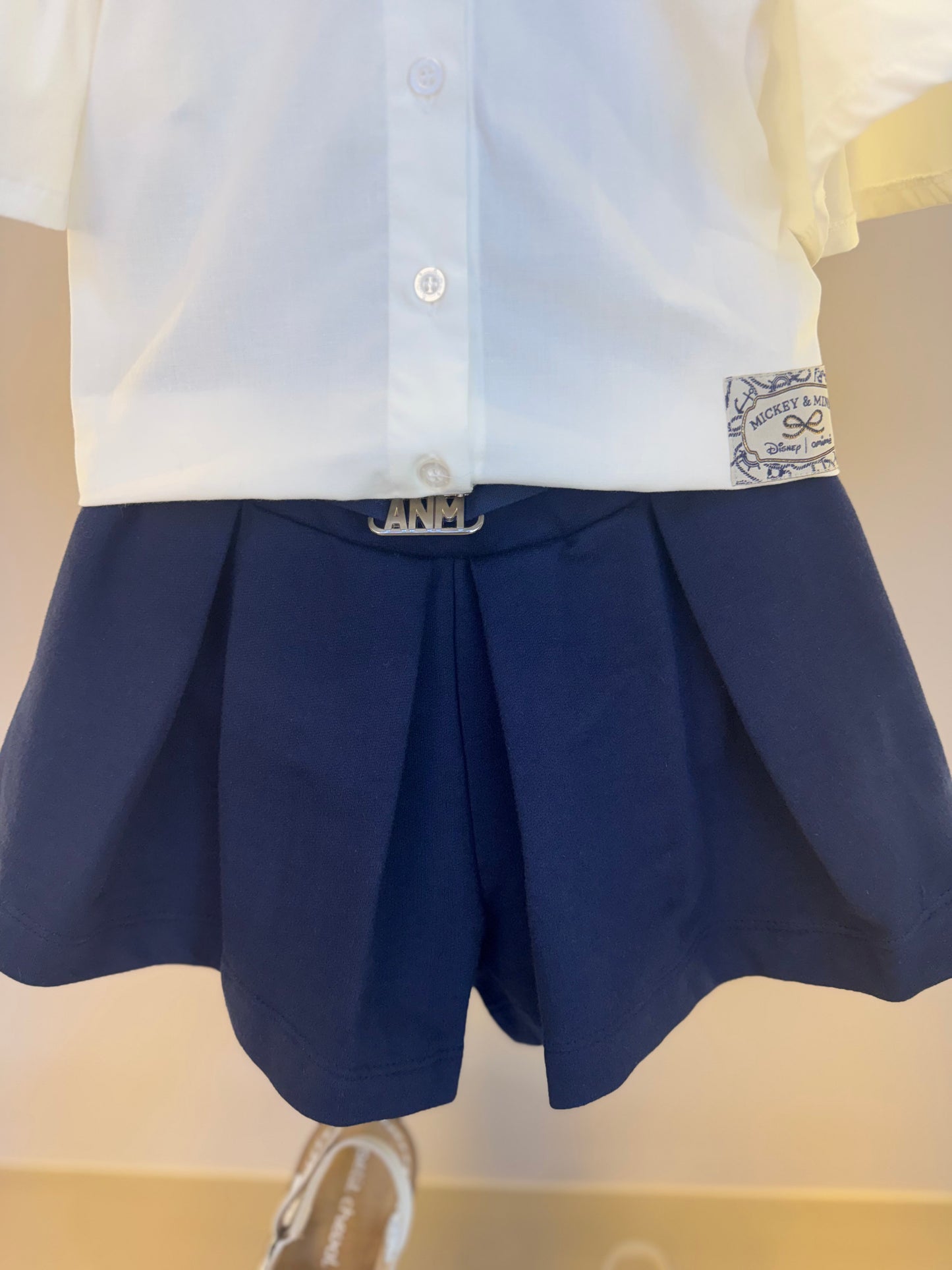 Conjunto Infantil Camisa Mangas Amplas e Laço nas costas e Shorts com Pregas Essentials - Animê