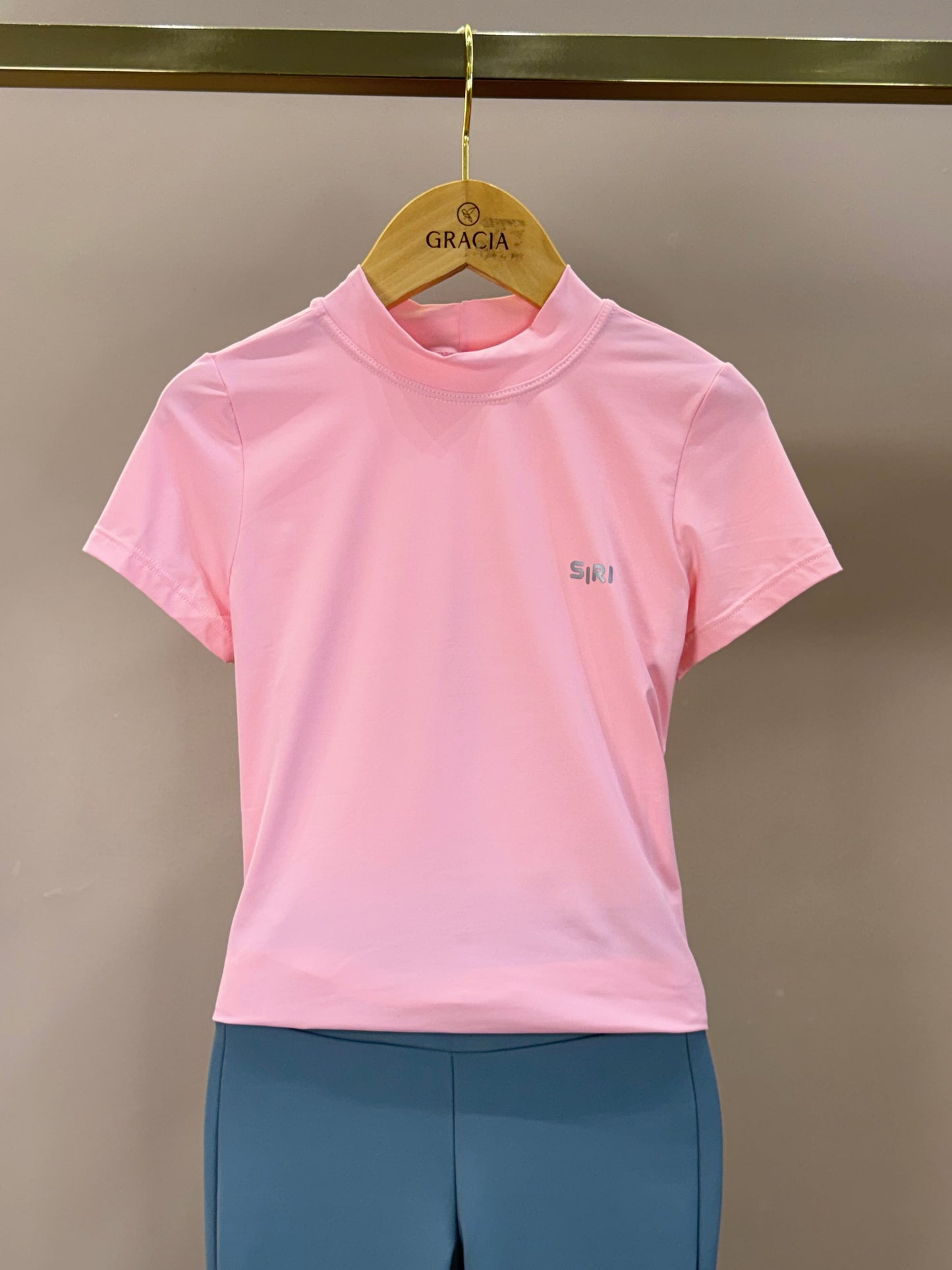 Conjunto Infantil Blusa Malu Hug Ballet Rosa e Calça Bailarina Malu Ballet Cinza - Siri Sport