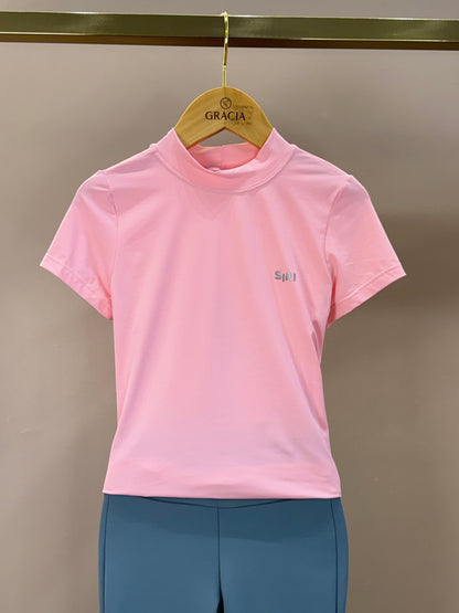 Conjunto Infantil Blusa Malu Hug Ballet Rosa e Calça Bailarina Malu Ballet Cinza - Siri Sport