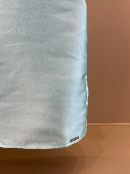 Vestido Teen Acetinado Com Laços Frontais - Vanilla Cream