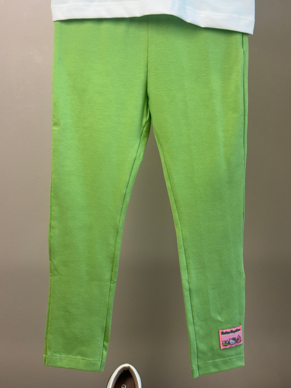 Conjunto Infantil Blusa Hello Kitty e Calça Legging Verde - Momi