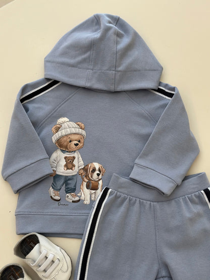 Conjunto Bebê Moletom Agasalho e Calça Teddy Bethoven Delavê - Dame