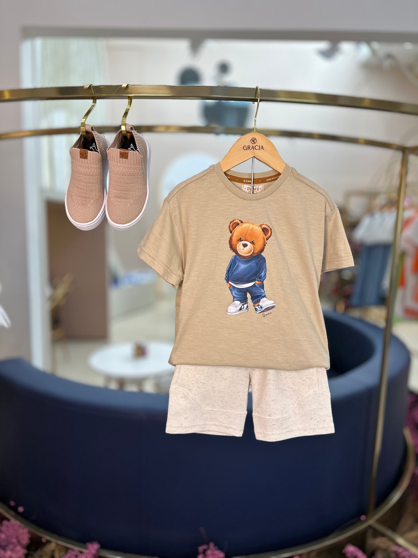 Bermuda Infantil Linho Soft Geogia - Dame