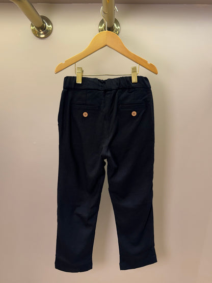 Calça Infantil Linho Cordão Preta - Dudes