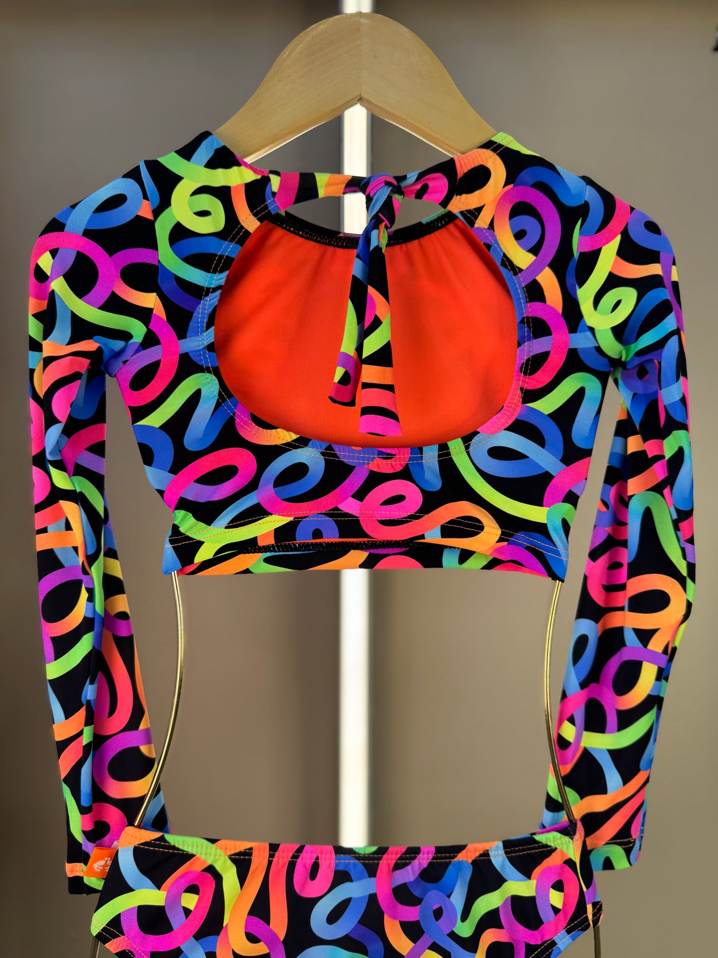 Biquíni Infantil Cropped ML Magali Embolada - Siri Kids