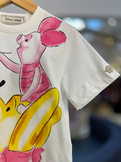 Conjunto Infantil T-Shirt Pooh e Balonê Rosa - Animê