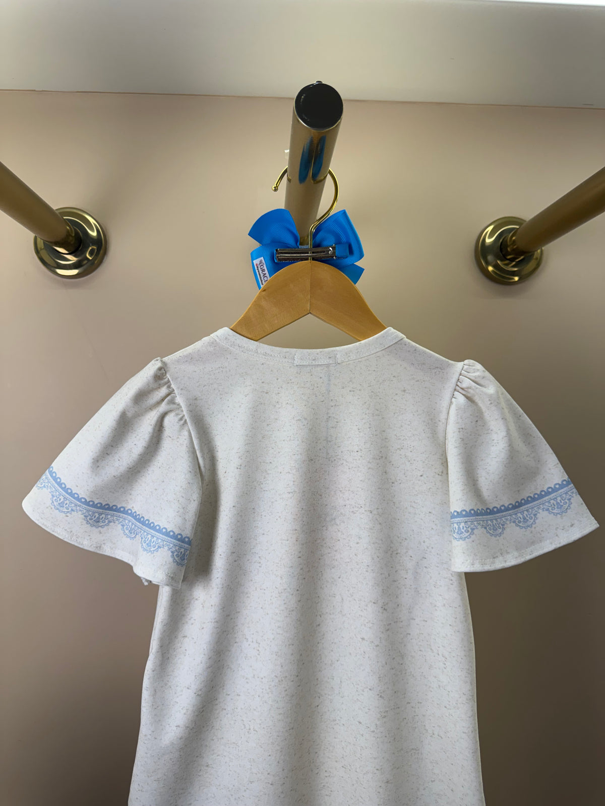 Vestido Infantil Ursinha  e Bolsa Ursinho Com Laço - Infanti