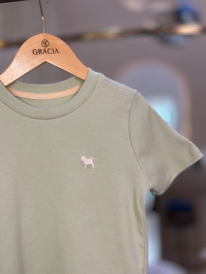 Camiseta Infantil Suedine Verde - Charpey