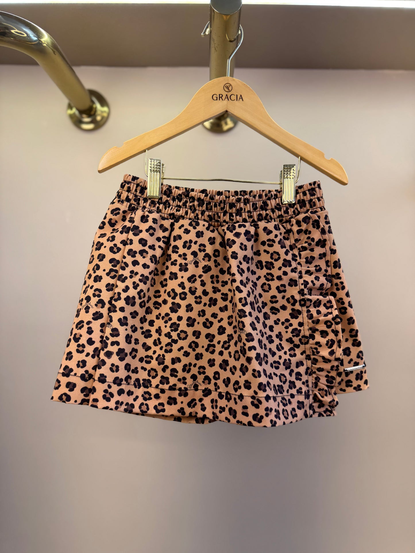 Saia-shorts Infantil Sarja Babadinho Oncinha - Pituchinhus