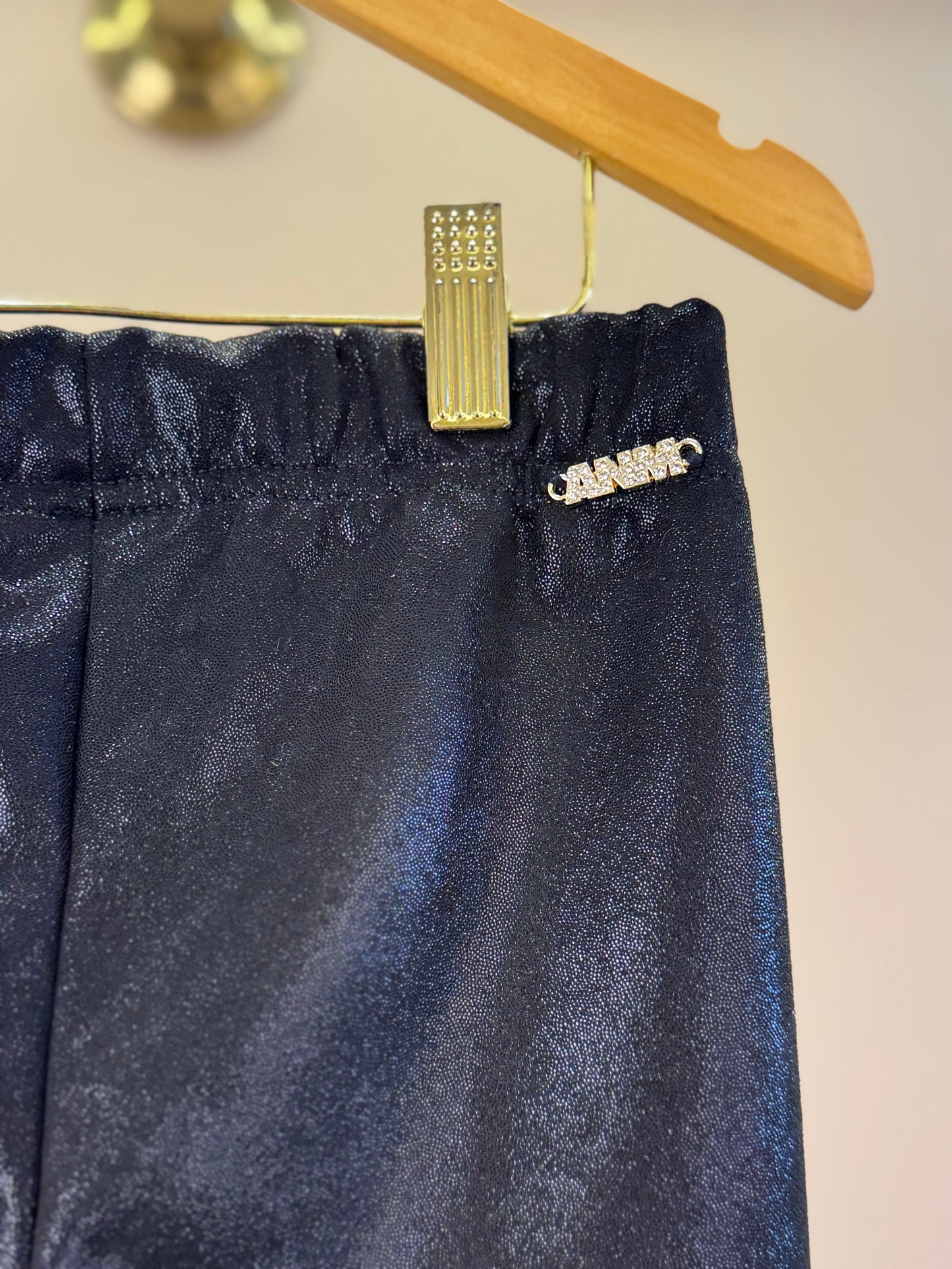 Calça Infantil Montaria com Pezinho Preta - Animê