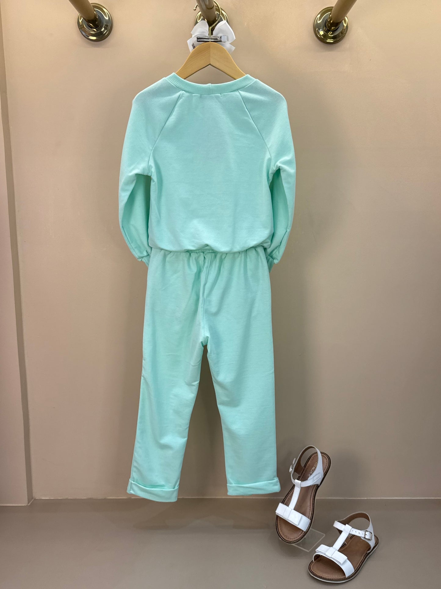 Conjunto Infantil Comfy Blusa e Calça com Renda Acqua - Gabriela Aquarela