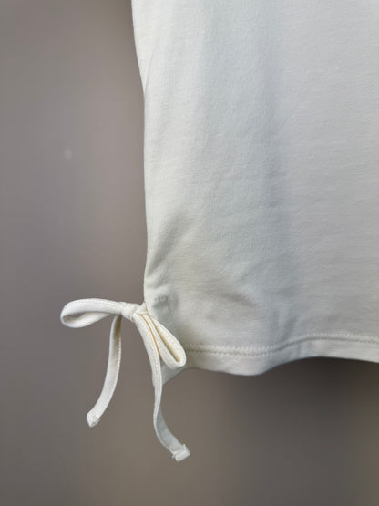Blusa Teen Amarração Lateral Bege - Vanilla Cream