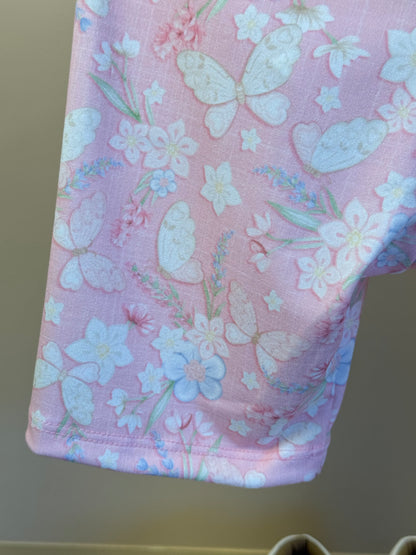 Conjunto Infantil Blusa Princesa  e Shorts Bike Rosa - Infanti