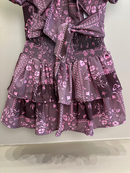 Conjunto Teen Bata Estampada Floral e Short-Saia Floral - Two In