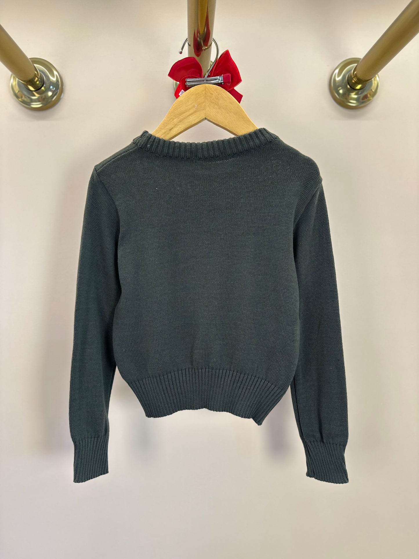 Blusa Infantil Tricot Ursinho Oliva - Um Mais Um