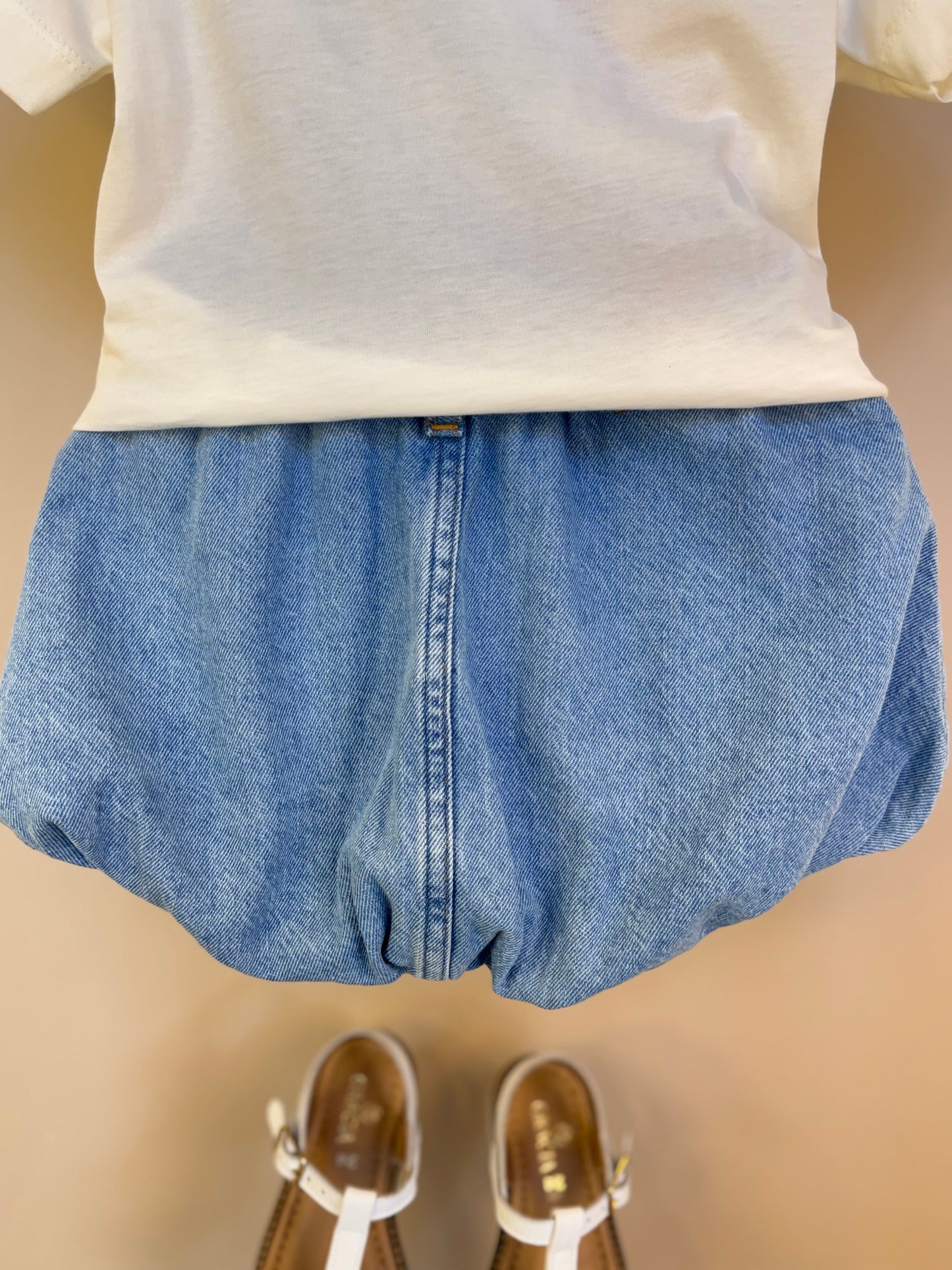 Conjunto Infantil Blusa Minnie Tennista Gola Rosa e Azul e Saia Jeans Elástico Style Minnie - Animê