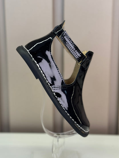 Bota Infantil Meia-Lua Verniz Noir - Petit Cheval