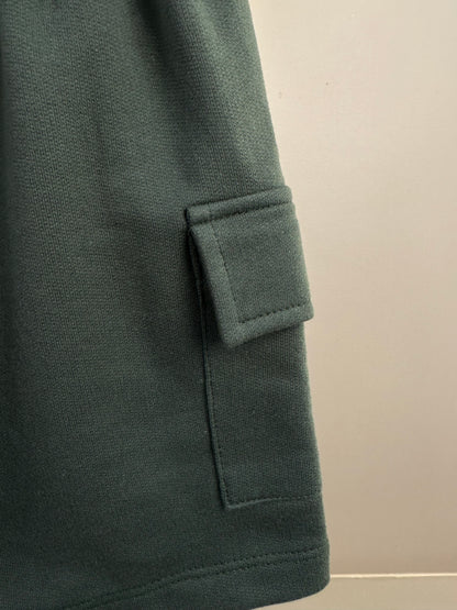 Conjunto Infantil Camiseta Silk nas Costas e Bermuda Cargo Militar Verde - Beabá