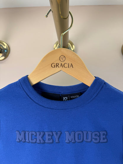 Conjunto Infantil T - Shirt Estampa Mickey Mouse e Bermuda Preta - Youccie