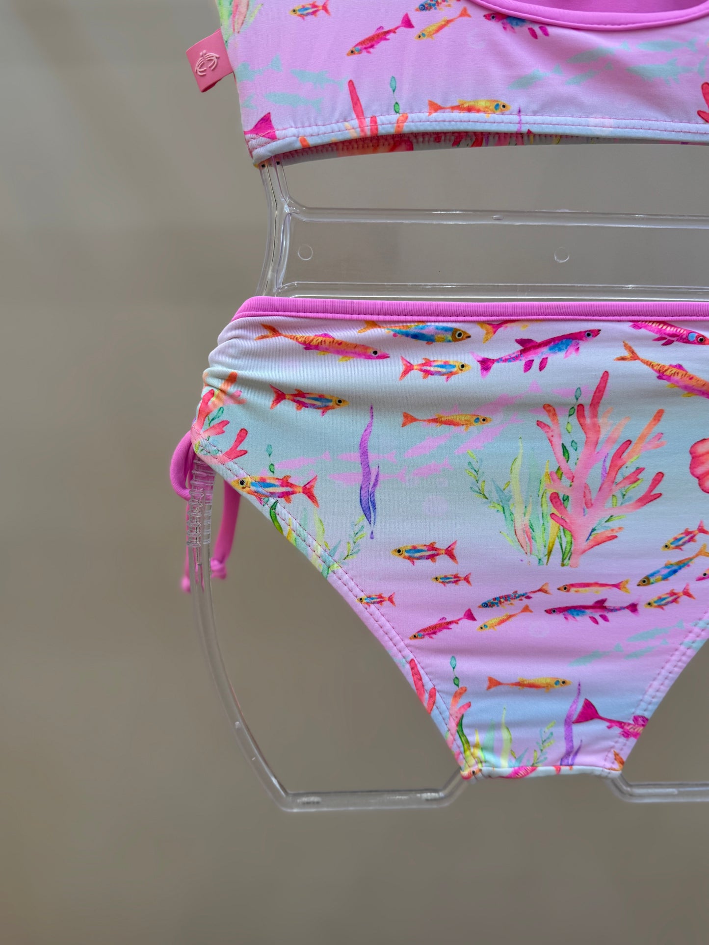 Biquíni Infantil Cropped Antonela Hot  Est Piabinha - Siri Kids