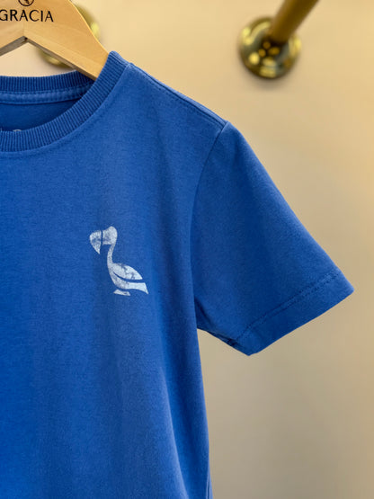 Camiseta Infantil Algodão Skate Azul - Dudes