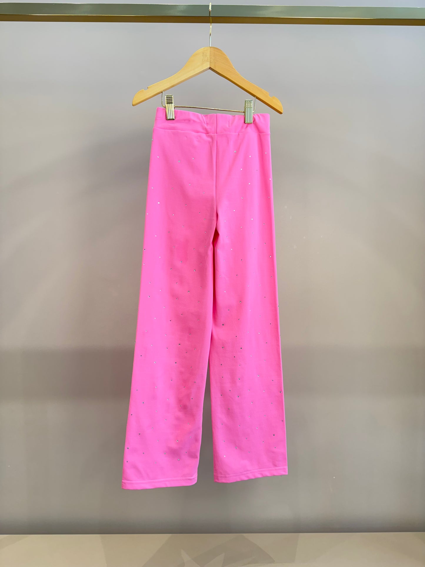 Calça Infantil Reta Light Cristais Barbie Rosa Pop Pink - Pituchinhus