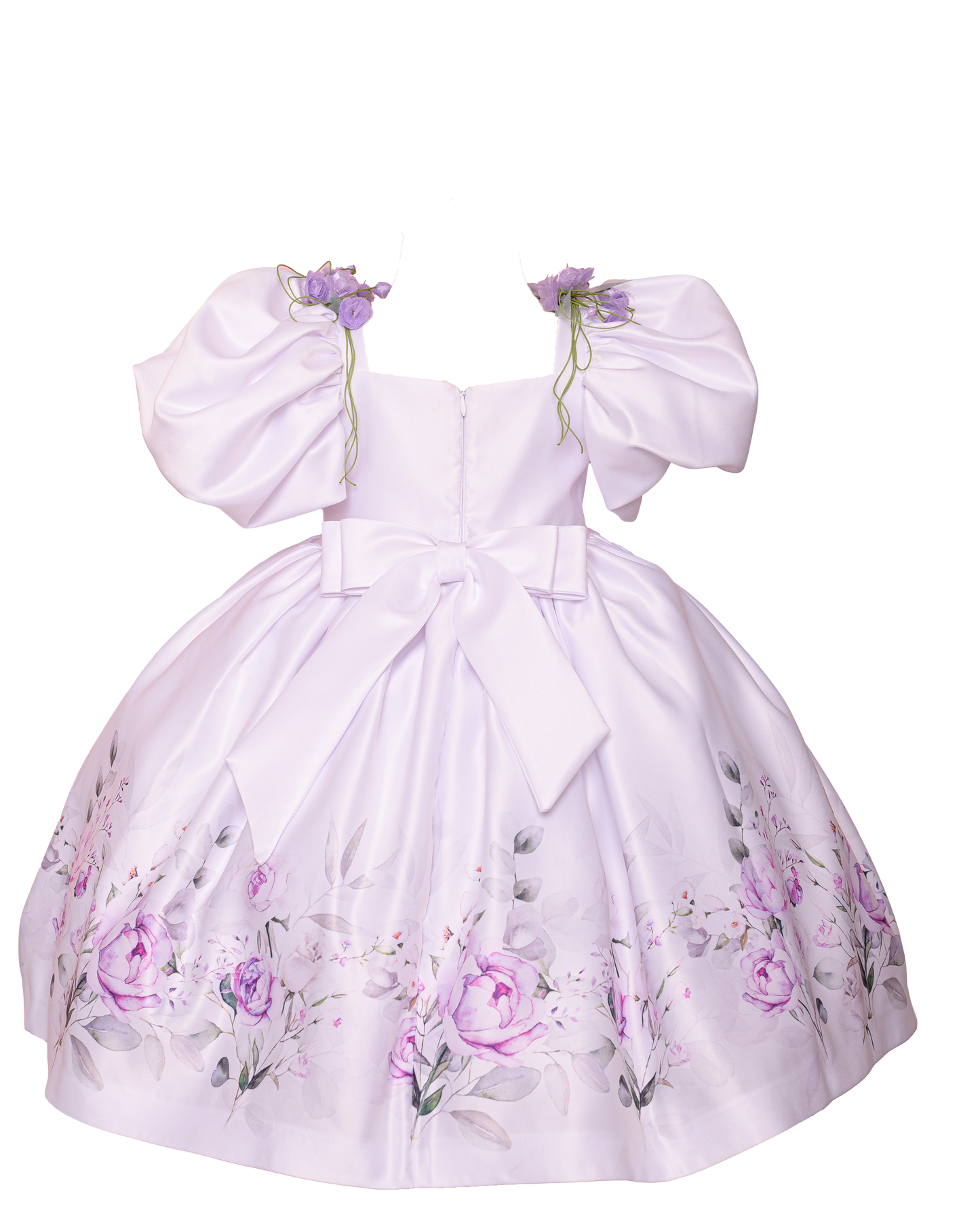 Vestido Manga Princesa Jardim - Mio Bebê