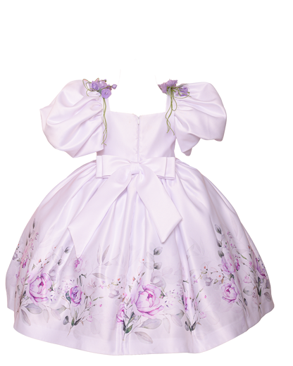 Vestido Manga Princesa Jardim - Mio Bebê