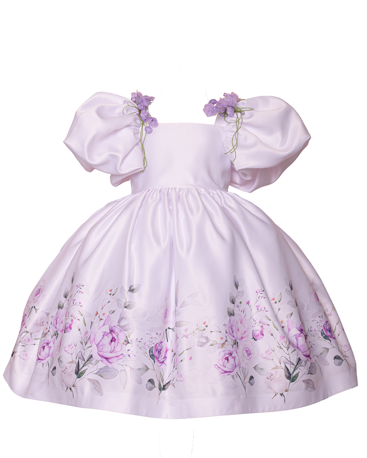 Vestido Manga Princesa Jardim - Mio Bebê