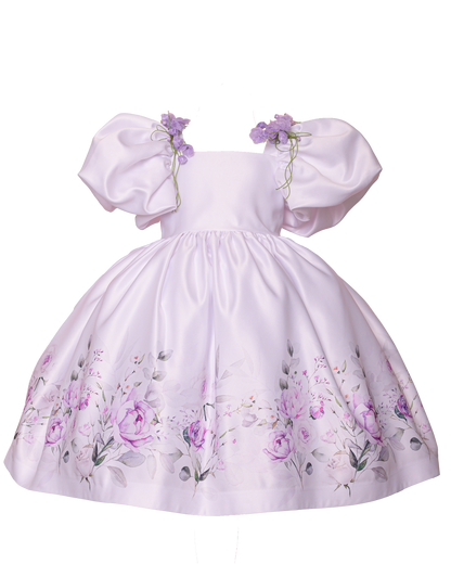 Vestido Manga Princesa Jardim - Mio Bebê