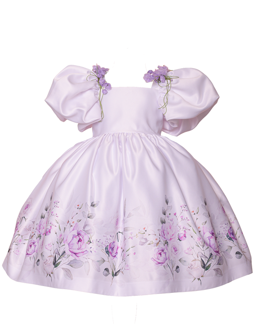 Vestido Manga Princesa Jardim - Mio Bebê