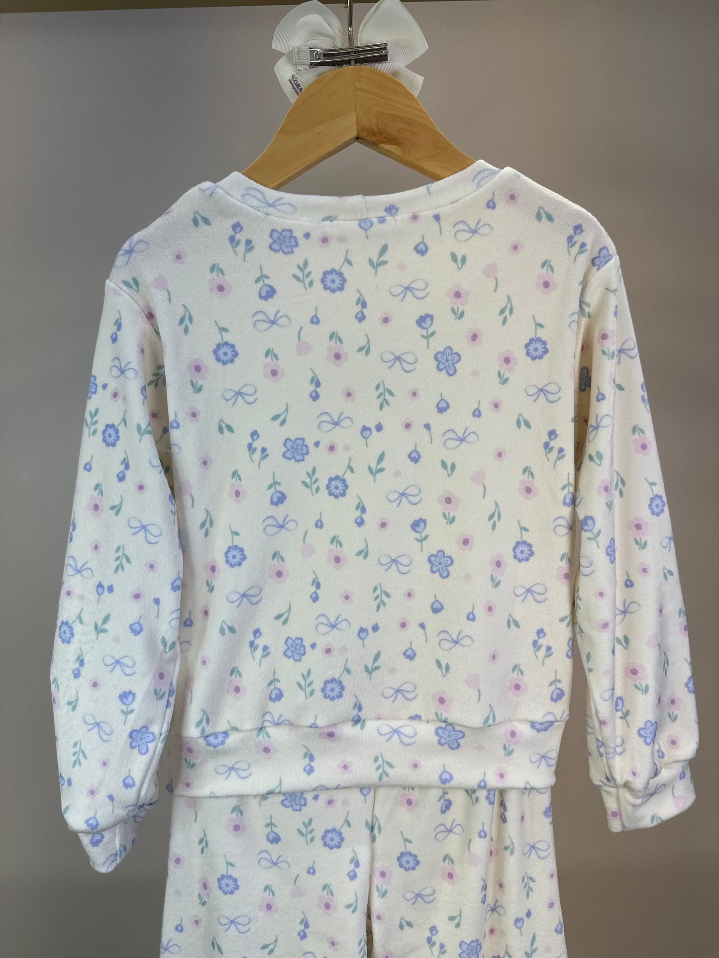 Conjunto Infantil Blus Blusa ML Fada E Calça Estampada Floral - Petit Cherie