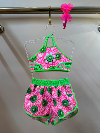 Shorts Infantil Letícia Est Kiwi - Siri Kids