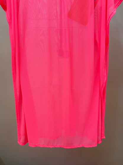 Kaftan Infantil Iris Rosa Fluor - Siri Kids