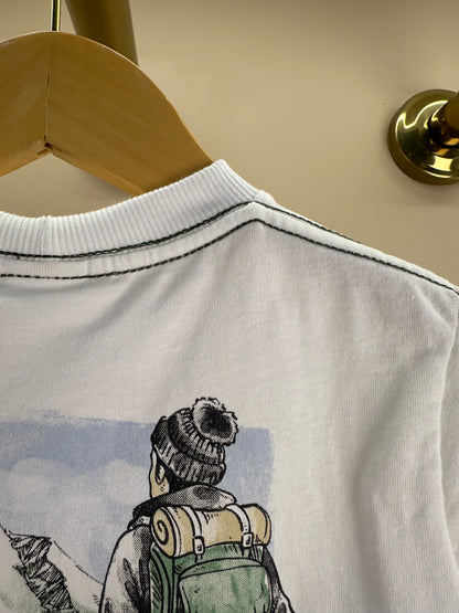 Conjunto Infantil Camiseta Silk nas Costas e Bermuda Cargo Militar Verde - Beabá
