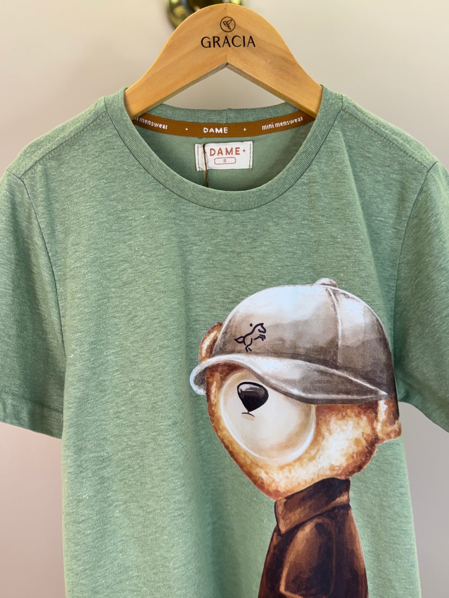Camiseta Canhamo Urso Óregano - Dame